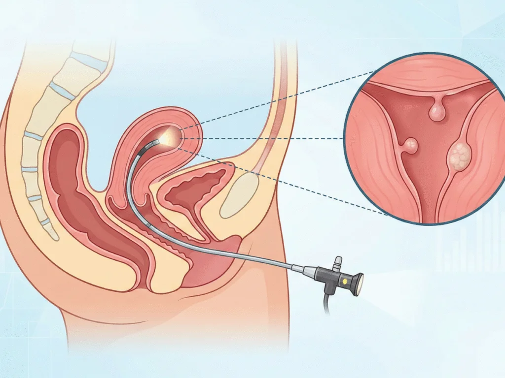 exame de histeroscopia diagnóstica